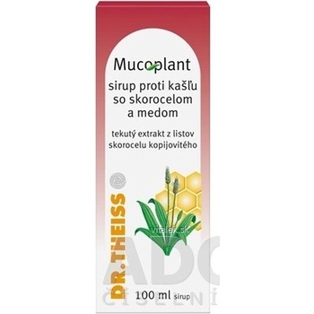 Mucoplant Sirup proti kašľu so skorocelom a medom sir (fľ.skl.hnedá) 1x 100 ml