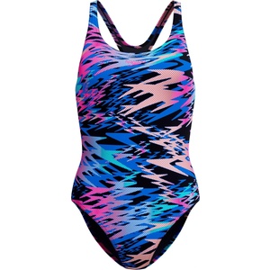Speedo Дамски бански костюм Speedo Women's Hyperboom Print Medalist One Piece Swimsuit - Anthracite - размер 42 (EU) (150-6090-0116)