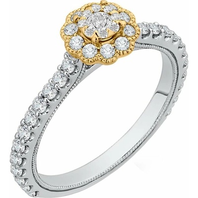 Eppi Halo zásnubní prsten s diamantovým květem Alaina R37845