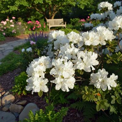 Azalka 'Schneegold'