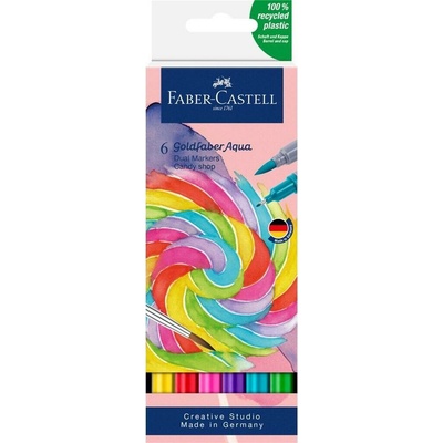 Faber-Castell 164528 Goldfaber Aqua Dual Marker 6 ks Candy
