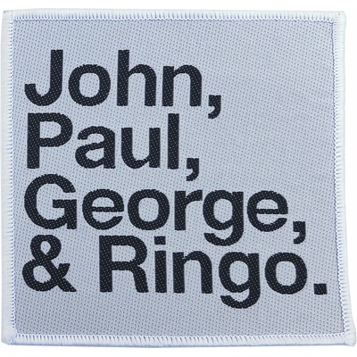 Nažehlovačka The Beatles - John, Paul, George, Ringo Black on White