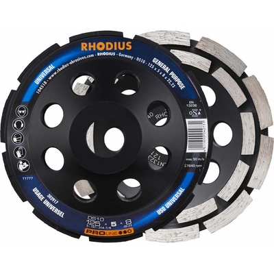 Rhodius Diamantový brúsny hrniec 125 x 5,0 x 8,0 x 22,23 mm 302917