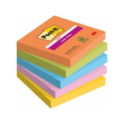 Post-it 3M Sticky Notes Post-it® Super Sticky, BOOST, 76x76mm, 5x90 cards