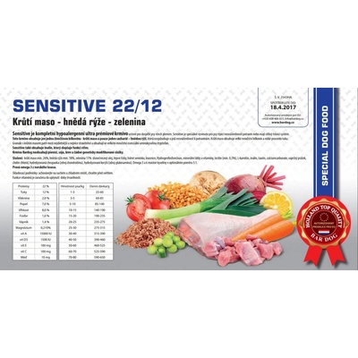 Bardog Sensitive 22/12 Ultra prémium 4 kg