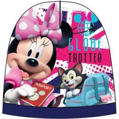SunCity dievčenská teplá čiapka Minnie Mouse Disney ružová