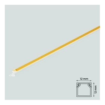 Canalux Žľab so samolepiacou páskou 12 x 12 mm biely