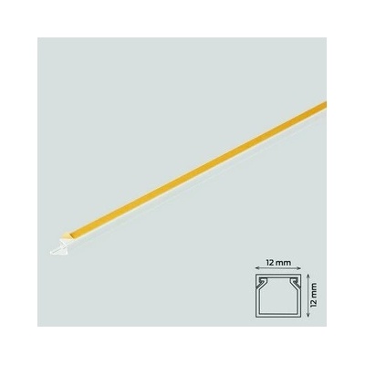 Canalux Žľab so samolepiacou páskou 12 x 12 mm biely