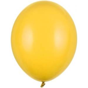 Party Deco Пастелен латексов балон - медено жълто - 30 см (sb14p-009)