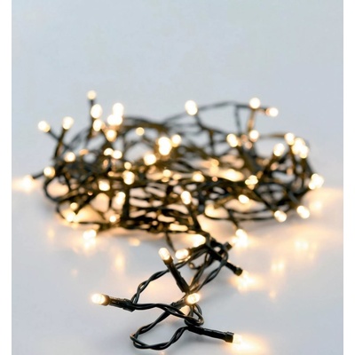 German Světelný LED řetěz / 120 LED / 12 m / 8 funkcí / venkovní i vnitřní / Bluetooth / teplá bílá