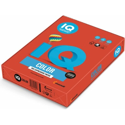 IQ Kopírovací papír A4 IQ 160g color korálově červený