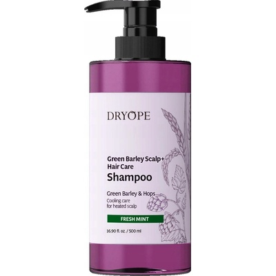 Dryope green barley veganský šampon proti vypadávání vlasů 500 ml