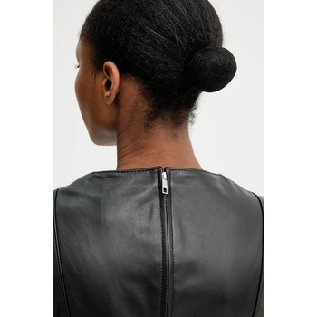 HUGO BOSS Рокля с вълна boss в черно дълга със стандартна кройка 50543504 (50543504)