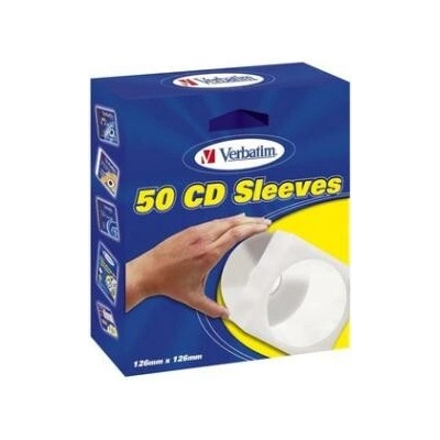 Box na 1 ks CD, papír, bílý, 50-pack