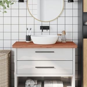 vidaXL Плот за баня 100x60x4 см масивно дърво бук (356008)