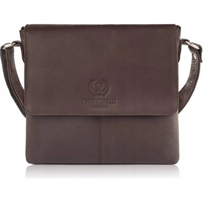 Paolo Peruzzi kabelka kabelka cez rameno prírodná koža hnedá