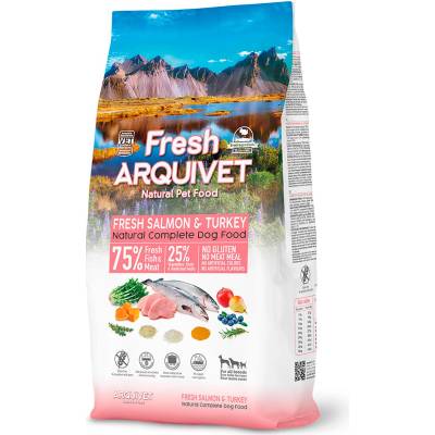 Arquivet Fresh Polovlhké losos a morčacie mäso 2x10 kg