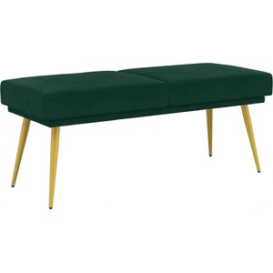 vidaXL Двойно легло Тъмнозелено 120 x 45 x 46 см Кадифе (42038587)