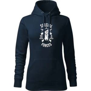 DRAGOWA дамски суитшърт с качулка, Special Forces, тъмносин, 320г/м2 (5966)