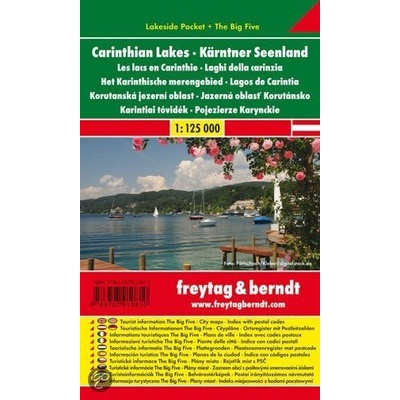 Automapa Korutanská jezera kapesní lamino