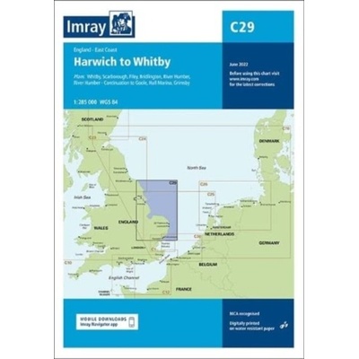 Imray Chart C29 - Harwich to Whitby (Imray)(Sheet map, folded)