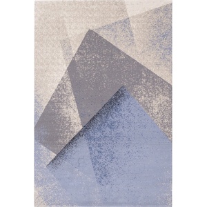 Agnella Светлосин вълнен килим 133x180 cm Folds - Agnella (5901760270618)