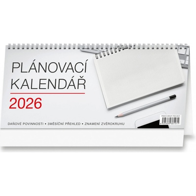 Plánovací stolní pracovní 2026 – Zboží Dáma