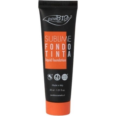 puroBIO Cosmetics Sublime Liquid Foundation vodeodolný tekutý make-up 05 30 ml