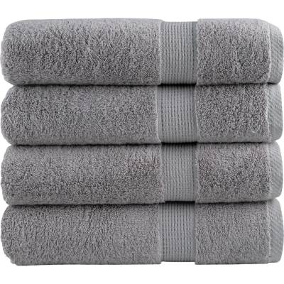 vidaXL Премиум кърпи за ръце SOLUND 4 бр. сиви 50x100 см 600 г/м2 (137306)