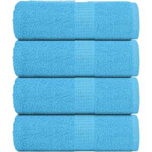 vidaXL Кърпи за пране FROGN 4 бр. Тюркоазени 30x30 см 360 г/м2 (136969)