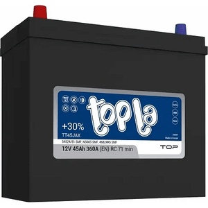 Topla 45Ah 360A left+