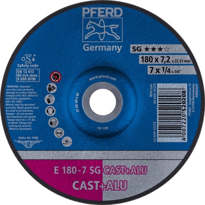 Pferd Brúsny kotúč 180 x 7,2 x 22,23 mm 4007220520208