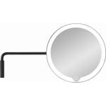 blomus Черно увеличително огледало с led светлина за стенен монтаж blomus от серия modo