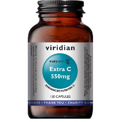Viridian Extra C 550mg 150 kapslí (Vitamín C 550mg)