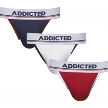 3PACK pánské tanga Addicted vícebarevné