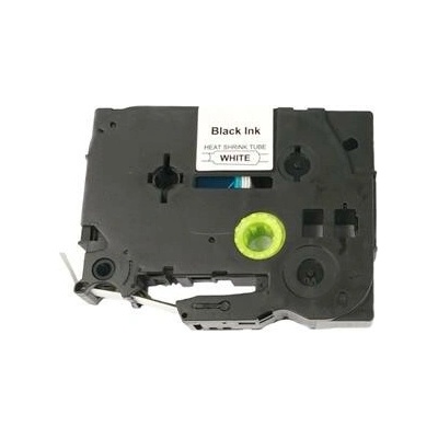 Smršťovací bužírka - BROTHER HSe-241 - 18 mm bílá - černý tisk - kompatibilní
