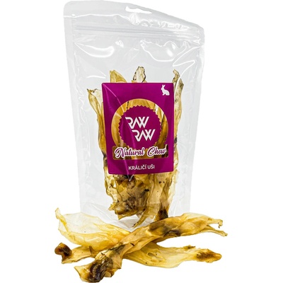 RAW RAW Natural Chew Králičí uši 80 g