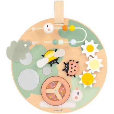 Janod Sweet Cocoon Дървена моторна дъска с активности Градина