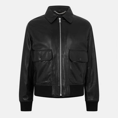 BELSTAFF Яке BELSTAFF Men's Pilot Flight-Inspired Leather Jacket - Black