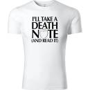 tričko I'll Take a Death Note bílé