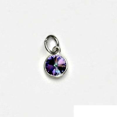 Čištín Zlatý přívěsek Swarovski krystal vitrail light bílé zlato P 1336