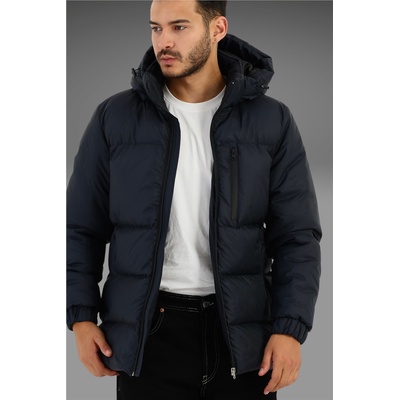 River Club Мъжко водонепромокаемо яке със сваляща се качулка rcdm-400 - Тъмносиньо #408179 (408179_Тъмносин)