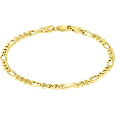 Gemmax Jewelry Luxusní zlatý náramek vzor Figaro GUBYN-20-32151