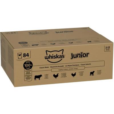 Jumbo balení Whiskas Junior Klasický výběr v omáčce 84 x 85 g