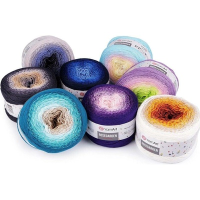 Bavlněná pletací příze Rosegarden 250 g - 14 (313) růžová střední šedá