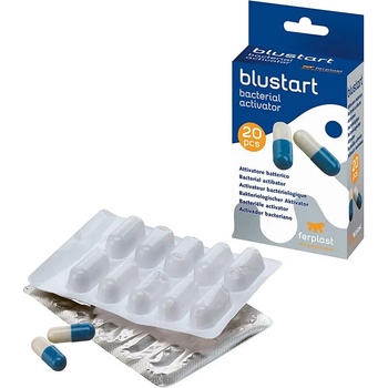 Ferplast - Blustart Bacterial activator - Биоактиватор - бактериален активатор за сладководни и морски аквариуми, 20 броя