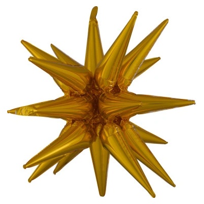 ALBI Balónek foliový 3D hvězda zlatá 76x88 cm