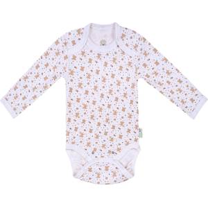 Bio Baby Боди с дълъг ръкав Bio Baby - Органичен памук, 86 cm, 12-18 месеца (97220131) - baby