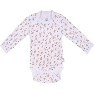 Bio Baby Боди с дълъг ръкав Bio Baby - Органичен памук, 86 cm, 12-18 месеца (97220131) - baby