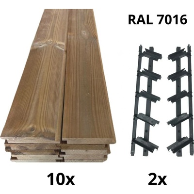 Samkit SET antracit Rozměr:: 1400*2500 mm, Velikost balení: 25 ks